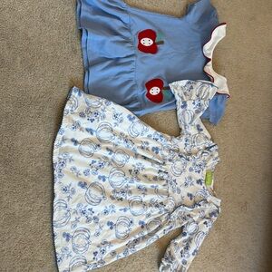 Bundle of two perfect 3T fall dresses. Each worn once.